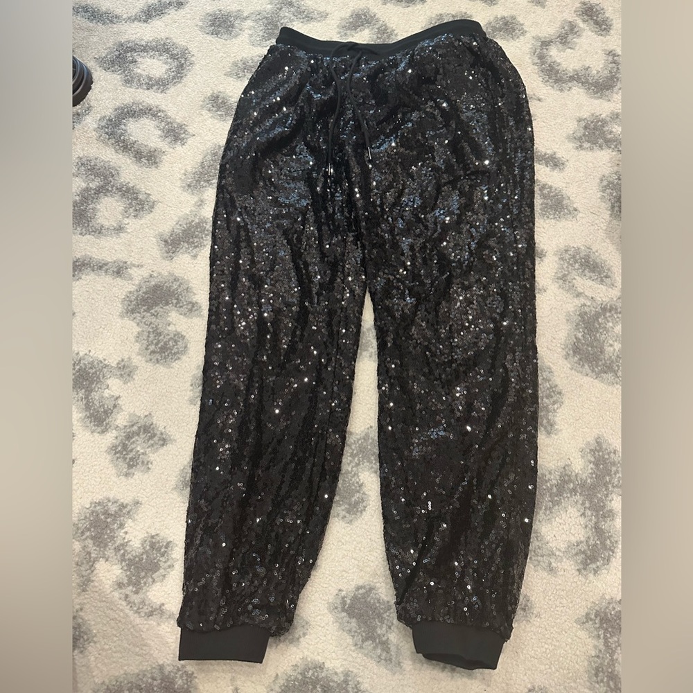 Fashion Nova sequin joggers size Medium